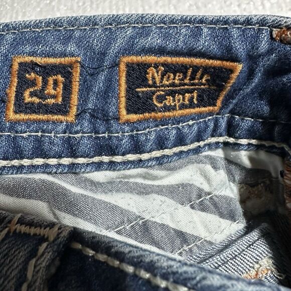 Rock Revival Denim Noelle Capri Ankle Jeans Womens Size 29 29x28 Low Rise - Picture 5 of 14